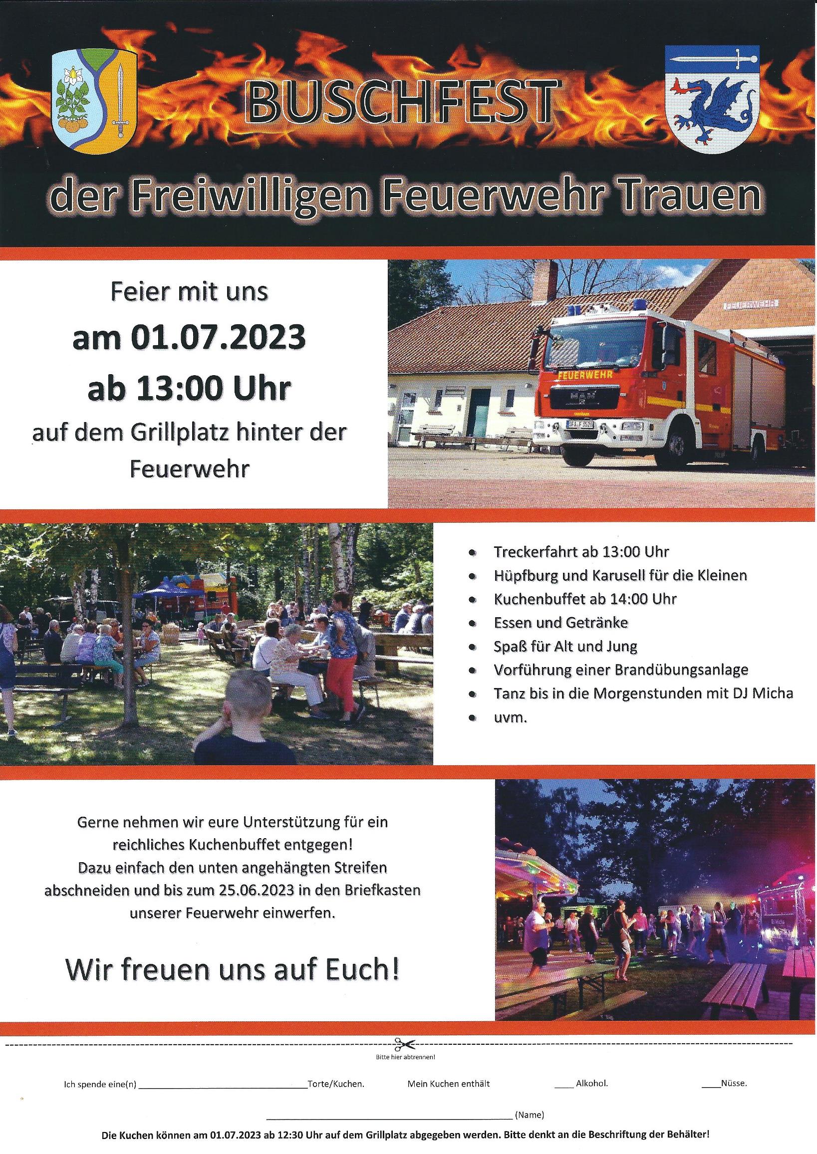 2023 07 01 Einladung Buschfest FFw Trauen