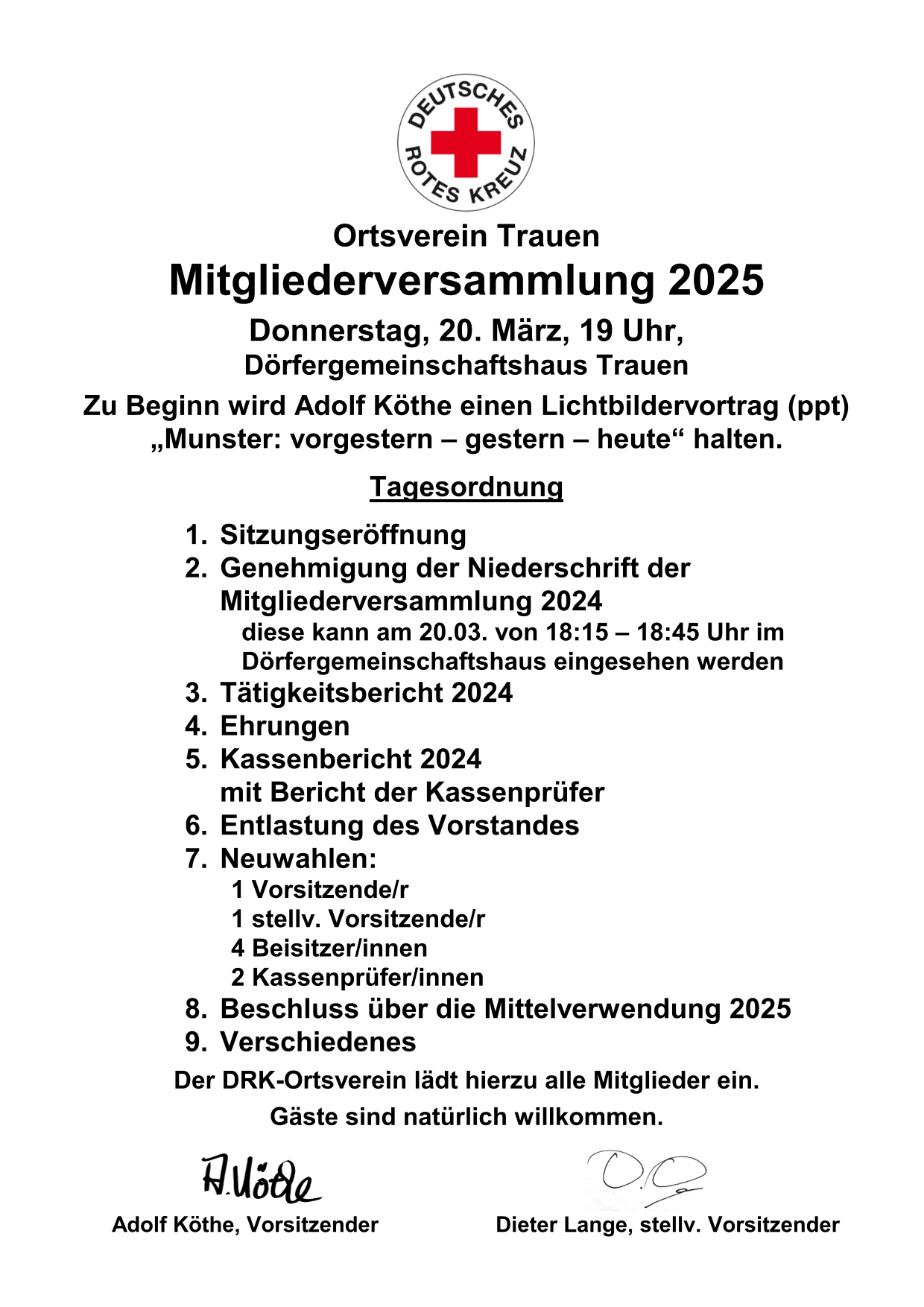 2025 03 20 DRK MV Trauen Einladung