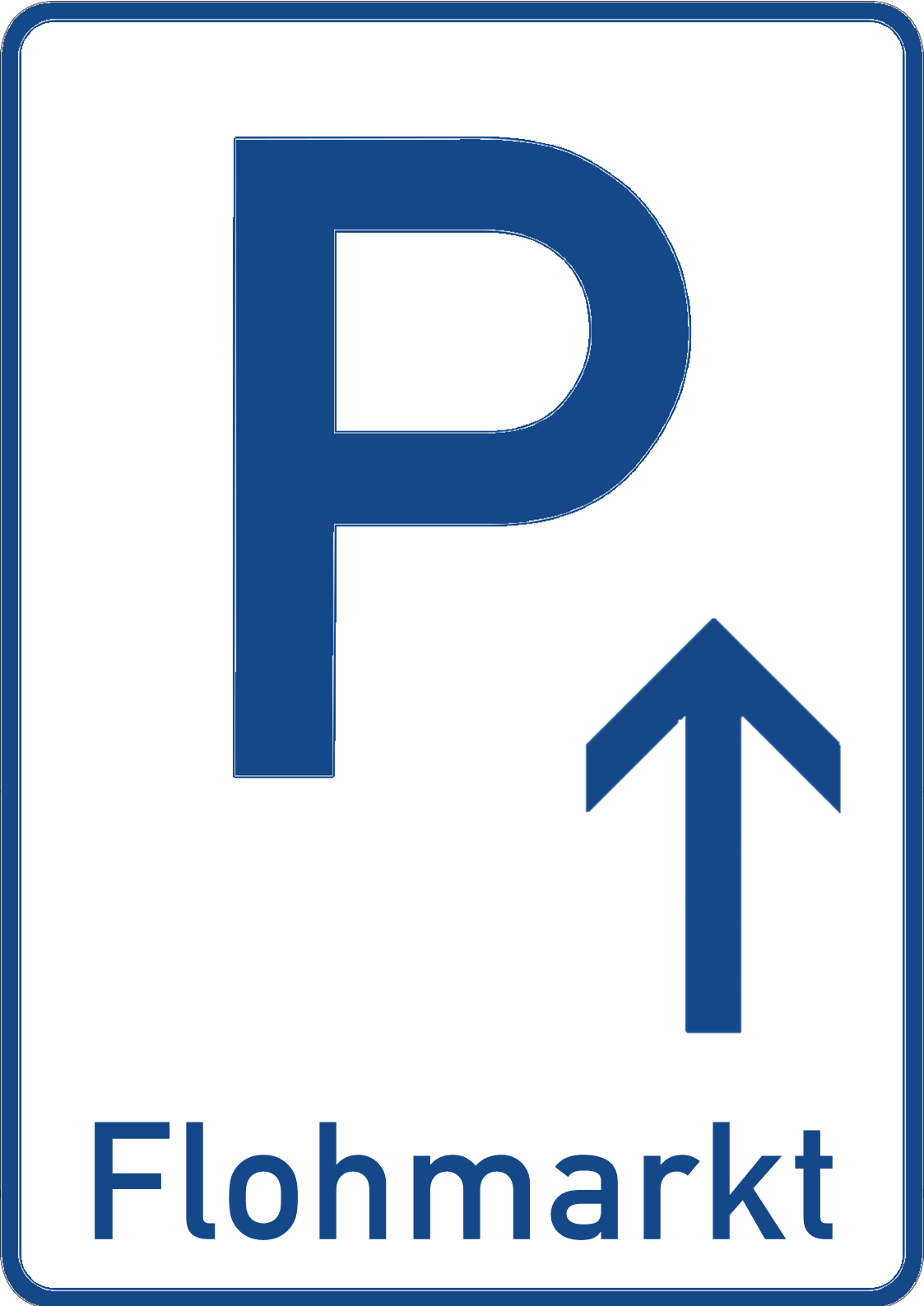 Wegweiser Parkplatz